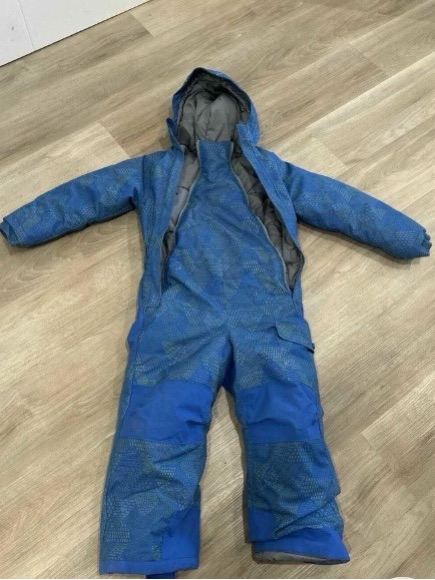Mec Child Jacket Interior In Gray With Blue Trim